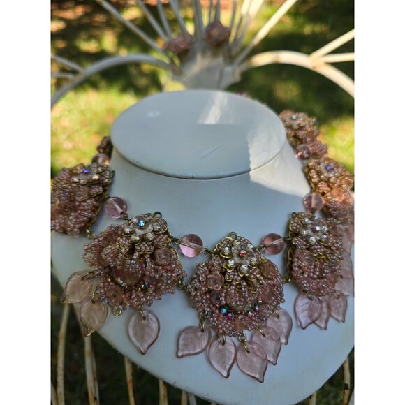 Magical Hard To Find Ian St Gieler For Stanley Hagler Confetti Glass Demi Parure - Picture 5 of 13